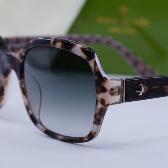 Kate Spade AMBERLYNN/S 0MAP 9K Square Sunglasses - Havana/Green main image 6